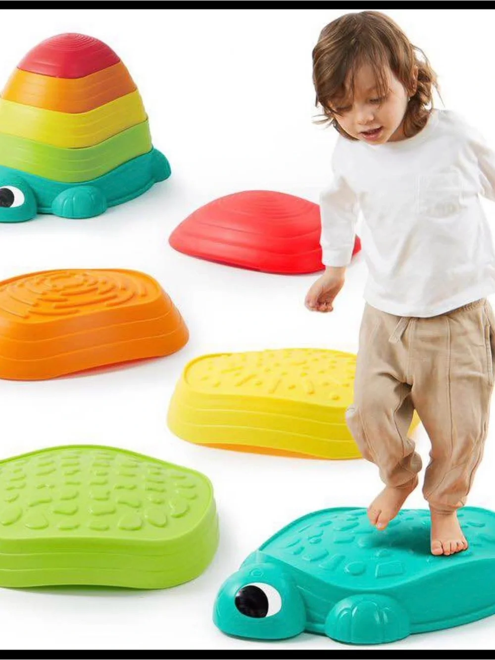 Toddler Turtle Stepping Stones - Colorful Balance Play Set